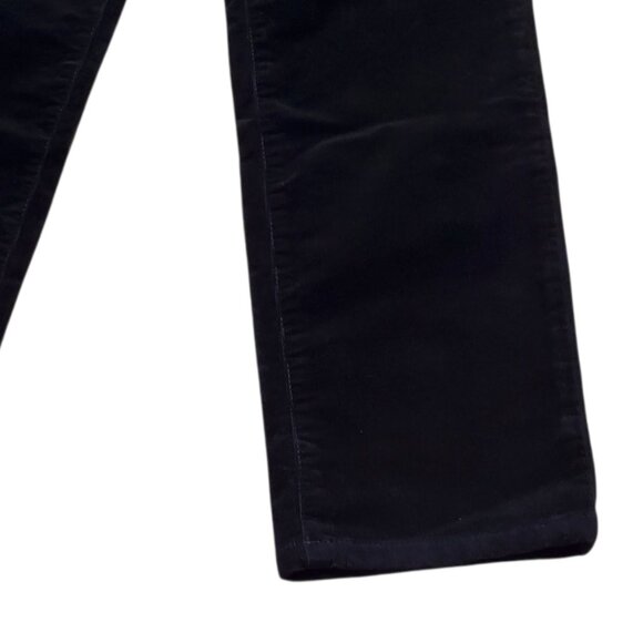 TALBOTS SZ 12p Simply Flattering High Waist Straight Leg Corduroy Pants in Black - Picture 4 of 9